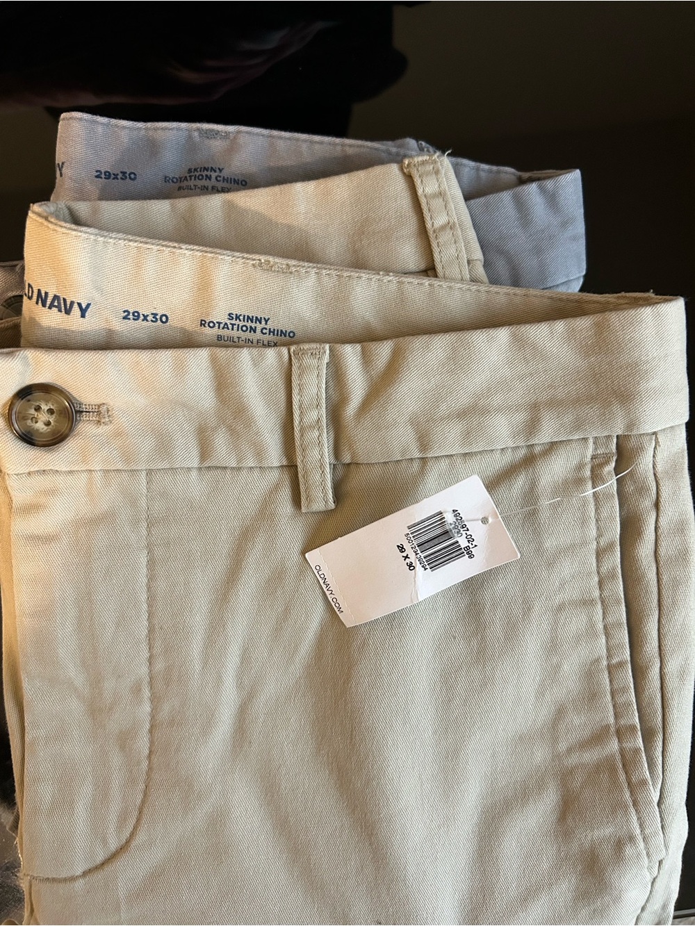 GAP Men's Chino Pants Trio in Beige, Light Gray and Khaki
